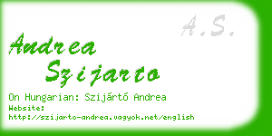 andrea szijarto business card